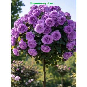Комплект 5шт / Штамбовая Роза Империал Лавандо